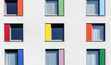 Lots of differently coloured windows representing choice